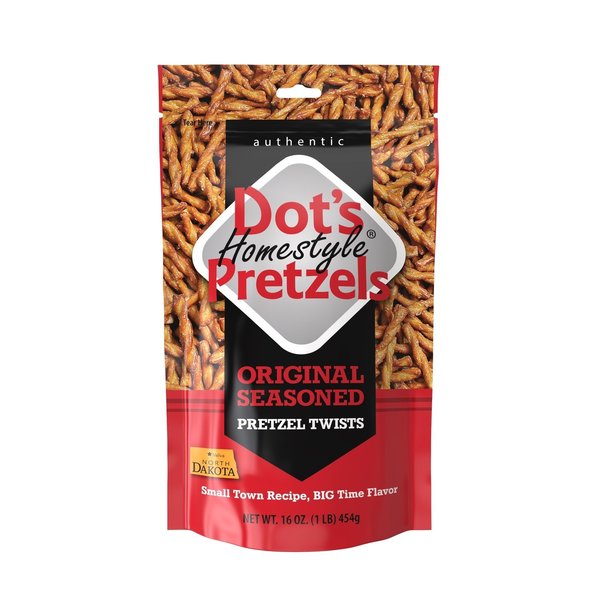 Dots Pretzels Dot's Homestyle Original Pretzels 16 oz Bagged 0002 -DP